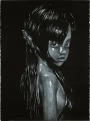 Emma Stern, Naomi 1, 2019, charcoal and chalk pastel on paper