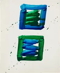 Untitled by Sam Francis, 1980, acrylic on paper, sold Jun 2024