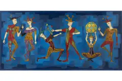 Cundo Bermúdez, Untitled, 1960, gouache, acrylic and ink on Masonite