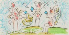 Untitled by Roberto Matta, 1980, crayon and graphite on paper, sold Jun 2024