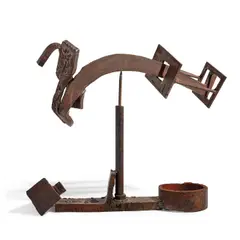 Mark di Suvero, Untitled, 1979, steel, in 2 parts