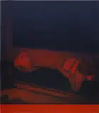 Sayre Gomez, Thief Painting (Blue Over Red)