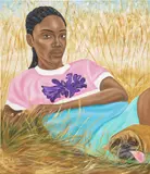Joseph Baraka Munyao Mutuku, Relaxed, 2021, acrylic on canvas