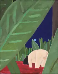 Brian Calvin, Something Under, 2002, acrylic on paper, laid on canvas