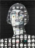 Nick Gentry, 2000, 2012, oil and used floppy disks on panel