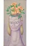 Pedro Pedro, Thoughtful, 2017, acrylic on linen