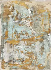 Ryan Sullivan, Lunes a Viernes, 2009, brass, oil, acrylic and ink on canvas