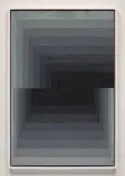 Julian Hoeber, Execution Changes #6 (HS Q1 LMJ DC Q2 ULJ DC), 2010, acrylic on panel, in artist's frame