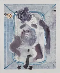 Sanya Kantarovsky, Untitled, 2018, monotype on paper