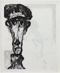 Sanya Kantarovsky, Untitled, 2018, monotype on paper