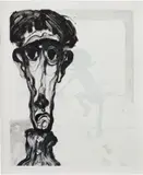 Sanya Kantarovsky, Untitled, 2018, monotype on paper