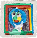 Karel Appel, Untitled, 1976, acrylic on handmade paper in relief