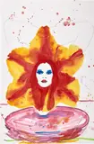Marc Quinn, Venus and Mars, 2007, watercolor and pencil on paper
