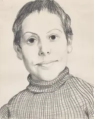 John Currin, Sister, 1993, pencil on paper