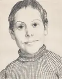 John Currin, Sister, 1993, pencil on paper