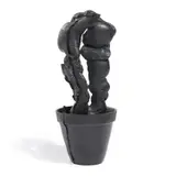 Peter Fischli and David Weiss, Plant, 1987, black rubber