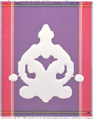 RORSCHACHTEST #3 by Cosima von Bonin, 2006, sewn thread and linen on cotton, offered Sep 2024