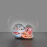 Tony Oursler, Tumble, 2004, fiberglass and video projector