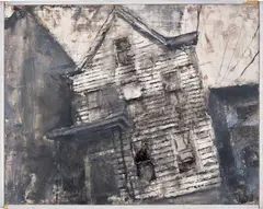 Catherine Mulligan, Untitled (Passaic Study 1), 2020, oil on panel, in artist's frame