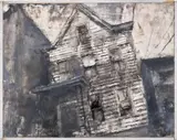 Catherine Mulligan, Untitled (Passaic Study 1), 2020, oil on panel, in artist's frame