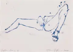 Suffer Love 31 by Tracey Emin, 2009, monoprint on paper, sold Sep 2024