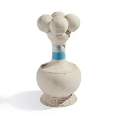 Untitled by Oscar Murillo, 2013, unglazed bisque ceramic, hand-painted aluminum and dirt, sold Sep 2024