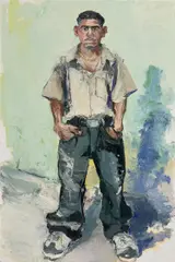 John Sonsini, Jesus S., 2004, oil on canvas