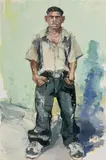 John Sonsini, Jesus S., 2004, oil on canvas