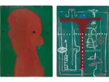 George Condo, Two works: (i) Abstraction (ii) Red Face