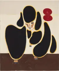 Untitled by Susumu Kamijo, 2021, Flashe on canvas, sold Sep 2024