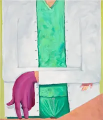 Rebecca Ness, Exam, 2018, oil on canvas