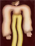 Felix Treadwell, Summer Girl, 2021, acrylic and pencil on canvas