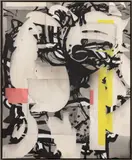 Jan-Ole Schiemann, Cat, 2015, ink and acrylic on canvas
