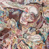 Azuki Furuya, Amateras, 2021, paper collage, acrylic and oil on panel
