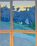 Madeleine Bialke, Outlook I, 2017, oil on canvas