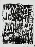 Josh Smith, Untitled, 2007, silkscreen and oil on canvas