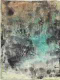 Jay Heikes, Natural Bridge, 2011, ink, dry pigment, acrylic, paper, latex and aluminum
