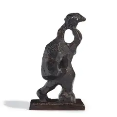 Jacques Lipchitz, Woman Leaning on a Column: Maquette No. 1, 1929, bronze with brown patina