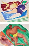 Malcolm Morley, Two works: (i-ii) Untitled