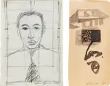 Luc Tuymans, Two works: (i) Untitled (man with tie) ; (ii) Untitled