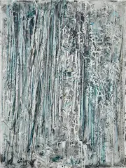 Untitled by Diana al-Hadid, 2013, Conté, pastel, charcoal and acrylic on mylar, sold Sep 2024