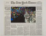 Fred Tomaselli, Mar. 18, 2012, gouache, marker and archival inkjet print on paper