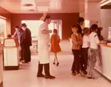 Dan Graham, First Day Opening of Highway Restaurant, Jersey City, New Jersey, 1967, chromogenic print