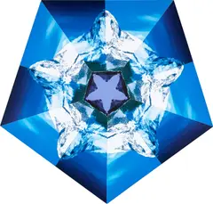 Matthew Day Jackson, Matterhorn Pentagonal Kaleidoscope, 2005, poster collage