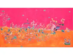 Rafa Macarrón, Libre, 2014, mixed media on canvas