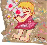 Ayako Rokkaku, Untitled AR09-005, 2009, acrylic on found cardboard