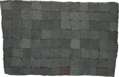 Sergej Jensen, Untitled, 2013, acrylic on sewn found fabric over panel