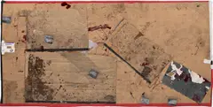 Sterling Ruby, EXHM/DS29, 2011, collage and urethane on cardboard