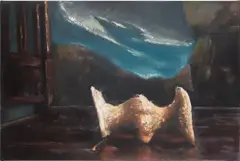Louis Eisner, Tarkovsky's Table Scraps, 2023, oil on canvas
