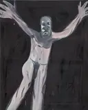 Marcus Jahmal, Scarecrow, 2021, oil on canvas
